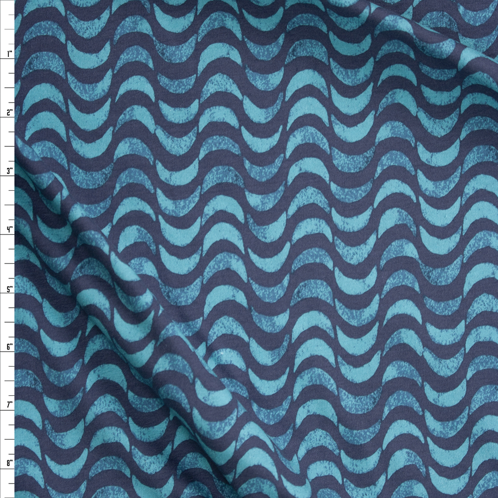Lavish Gentle Draft Moonrise Cotton Spandex Knit from Art Gallery Fabrics Fabric By The Yard