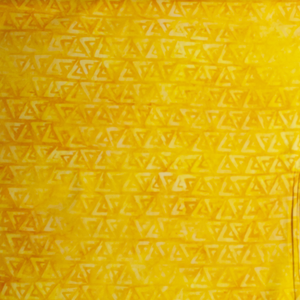 Yellow Geometric Authentic Indonesian Batik