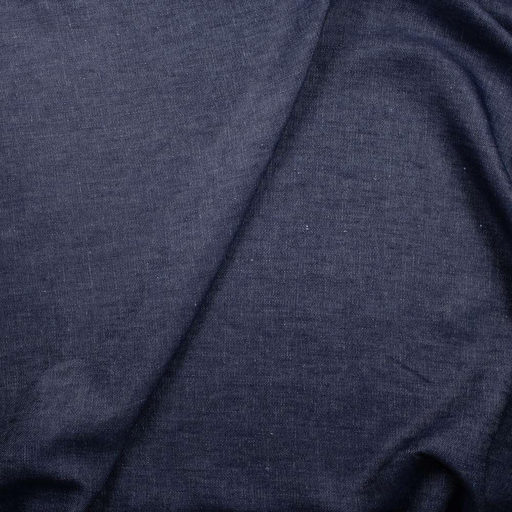 Indigo Designer 12oz Hemp Denim Fabric By The Yard - Wide shot