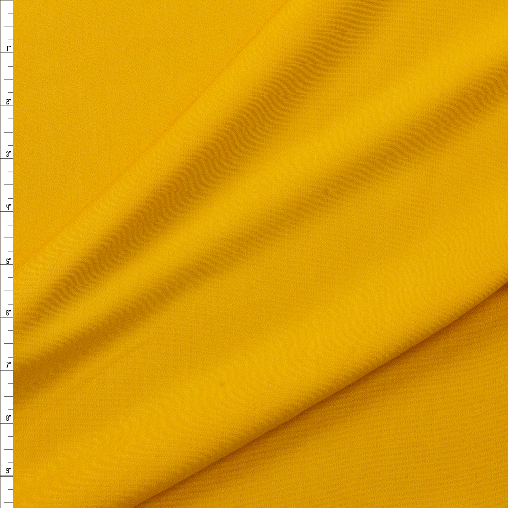 Goldenrod Designer Ponte De Roma Fabric By The Yard