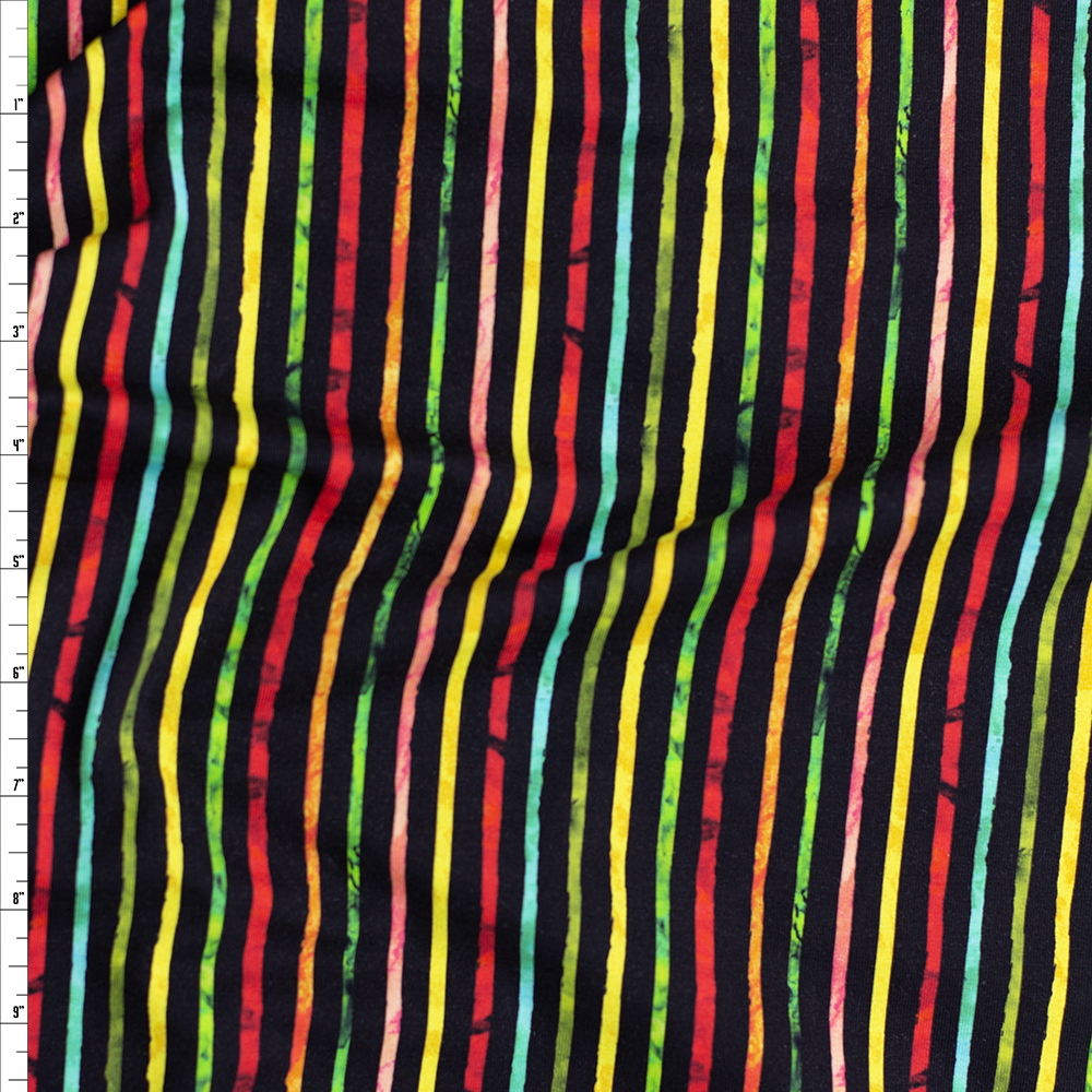 Chili Smiles Jet Cotton/Spandex Laguna Jersey #25946 Fabric By The Yard