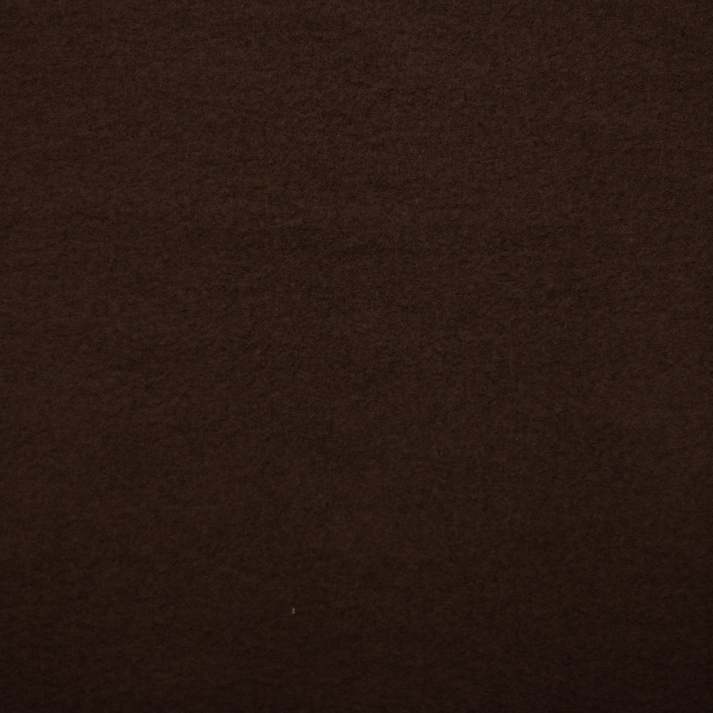 Brown Bentley Boiled Wool Fabric By The Yard - Wide shot