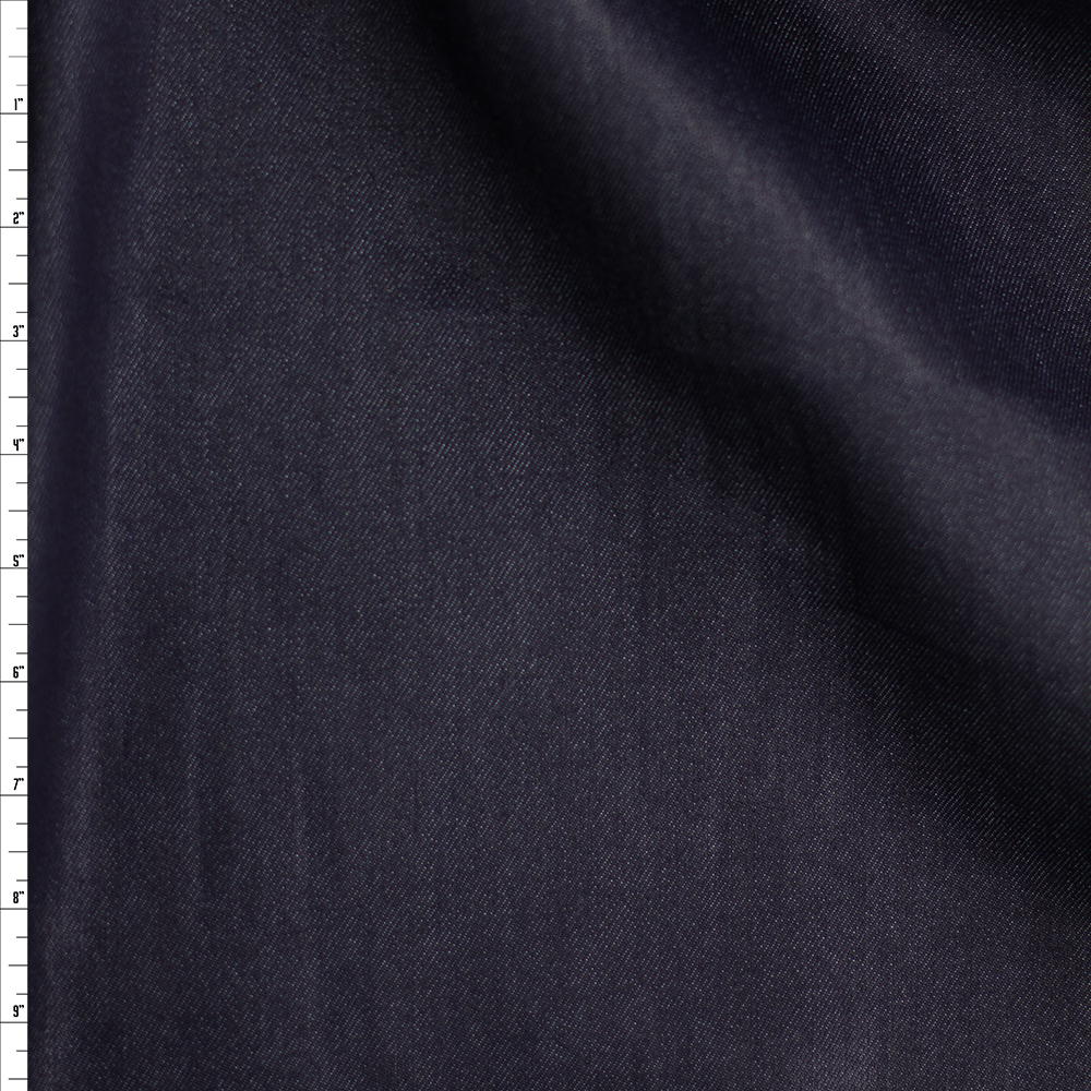 Dark Indigo Designer Denim #25993 Fabric By The Yard
