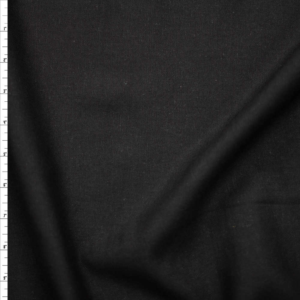 Black Rayon/Linen #26005 Fabric By The Yard