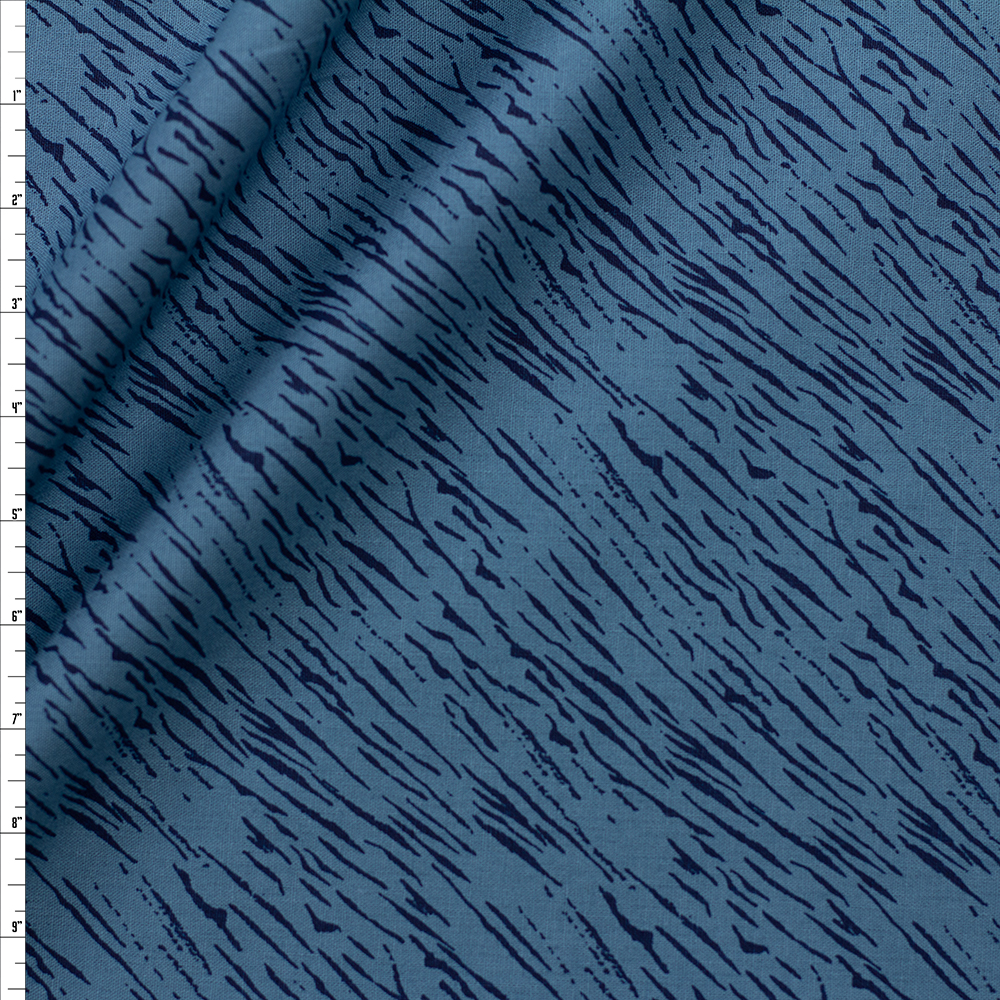 Teal Tiger Look Linen/Cotton from Robert Kaufman Fabric By The Yard