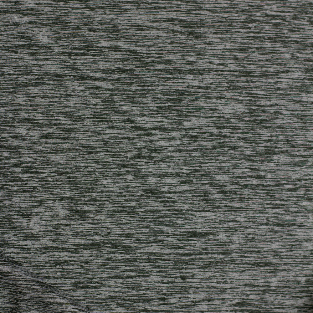 Olive Grey Moisture Wicking Athletic Knit Fabric By The Yard - Wide shot