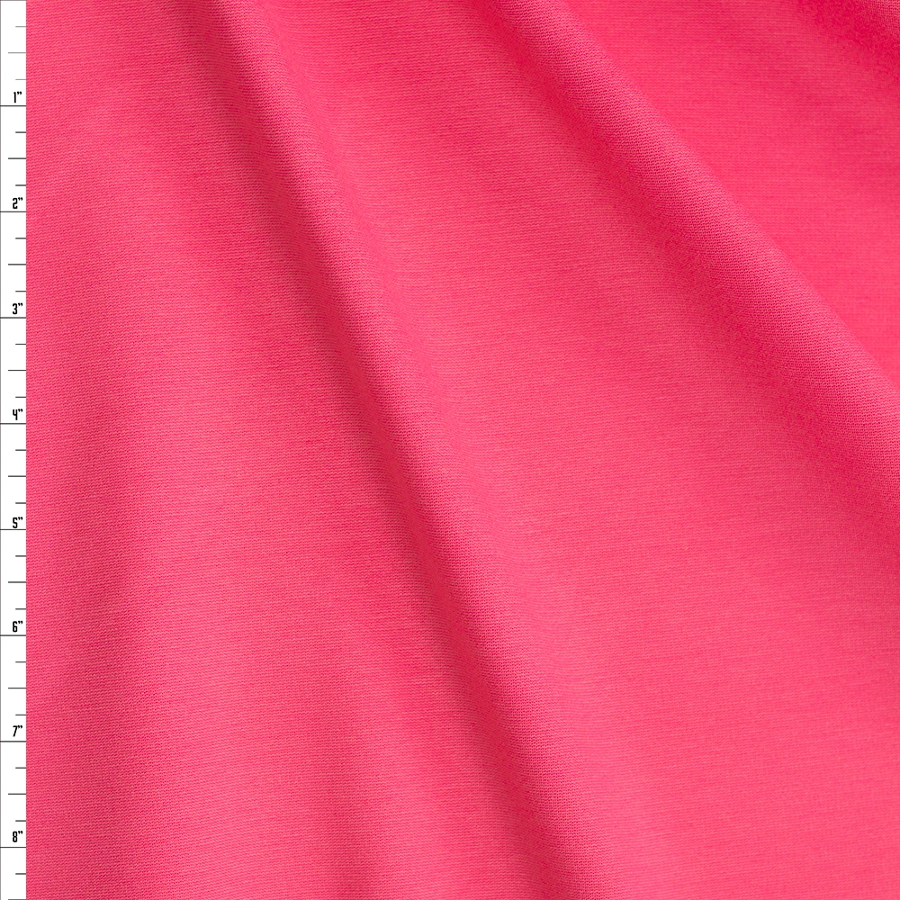 Bubblegum Pink Ponte De Roma Fabric By The Yard