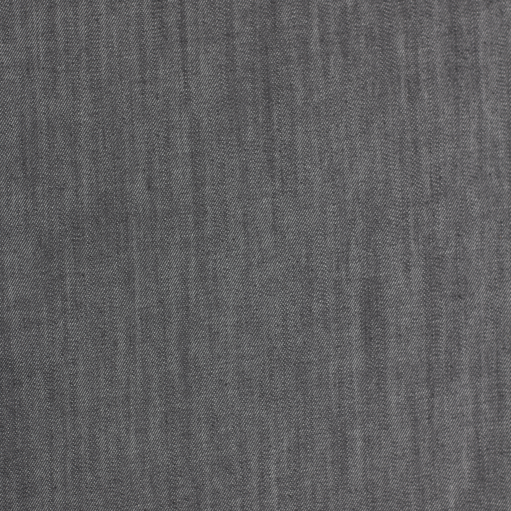 Grey Stretch Denim Fabric By The Yard - Wide shot