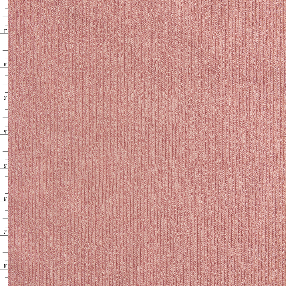 Dusty Pink Stretch Sweater Knit #26074 Fabric By The Yard - Wide shot