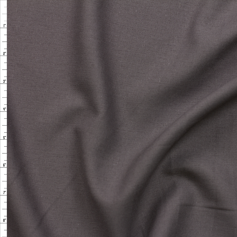 Charcoal Rayon/Linen Fabric By The Yard