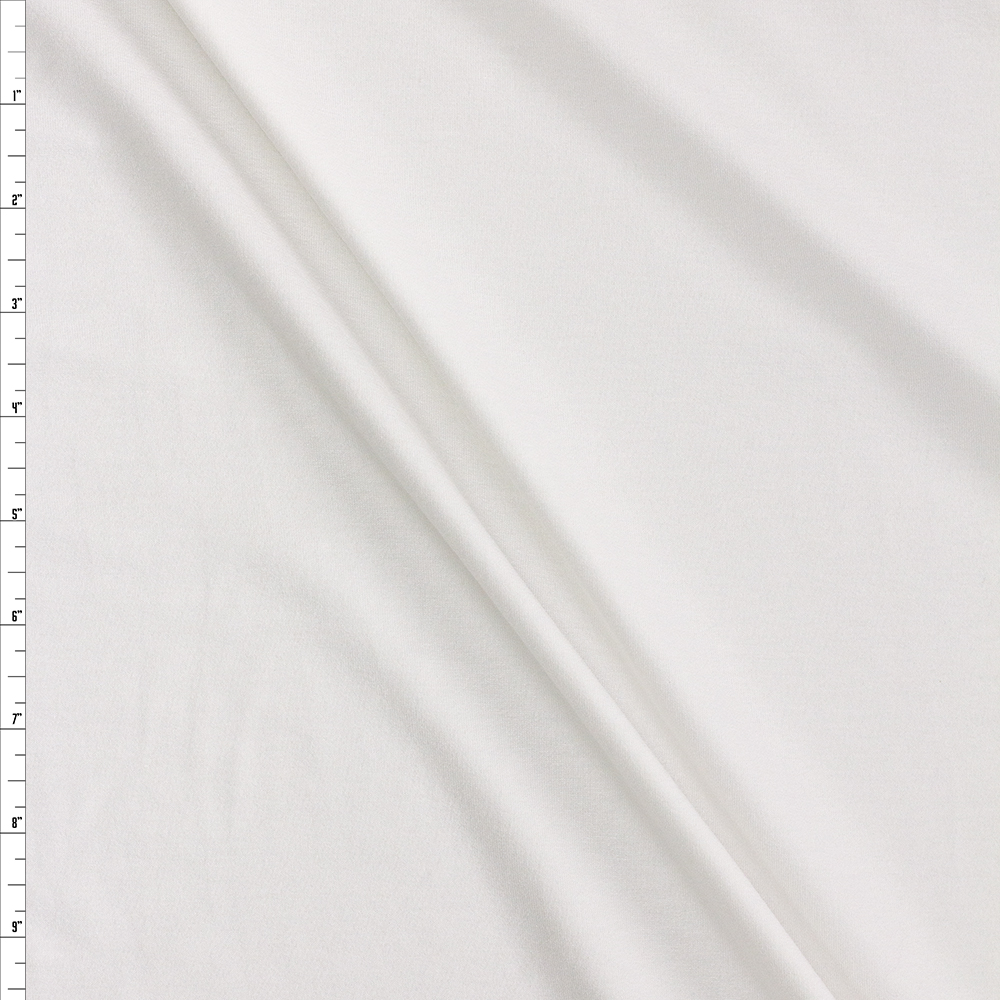 Warm White Rayon Jersey Knit #26160 Fabric By The Yard