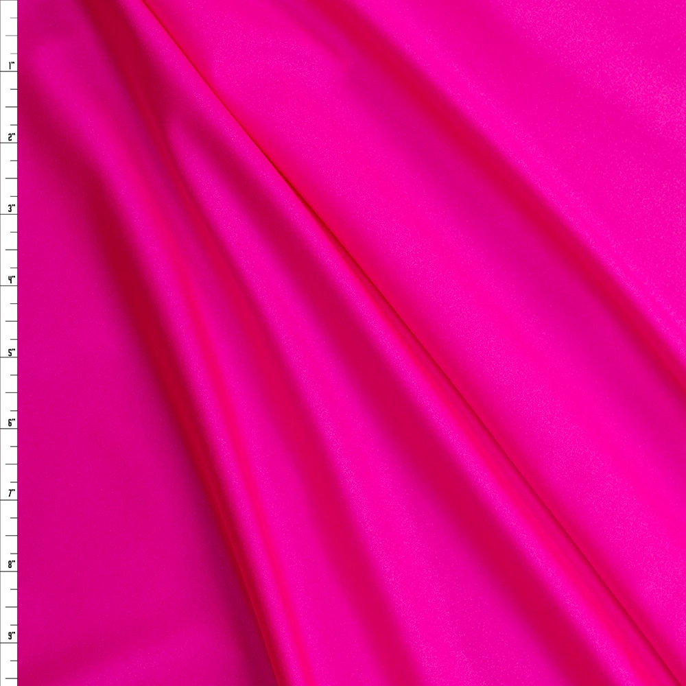 Neon Pink Sparkle Nylon/Spandex Fabric By The Yard