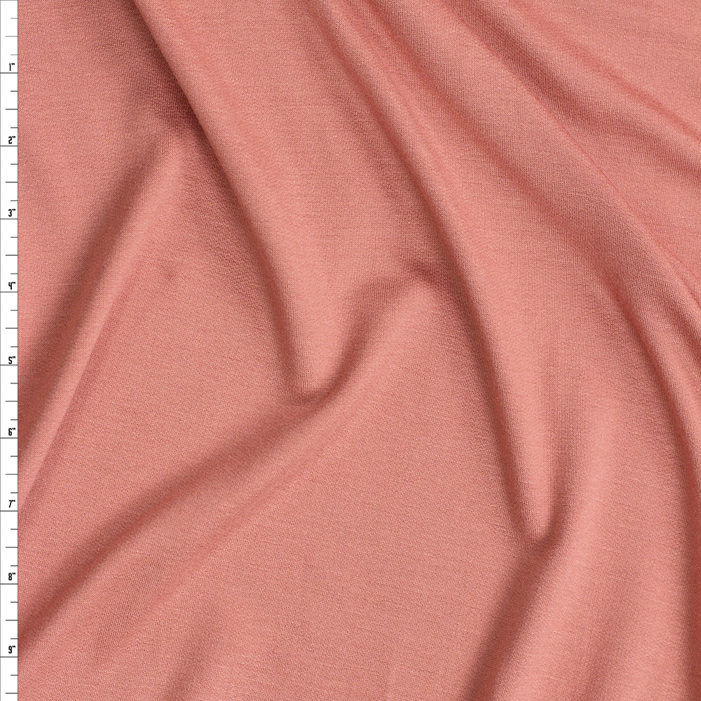 Antique Peach French Terry Fabric By The Yard