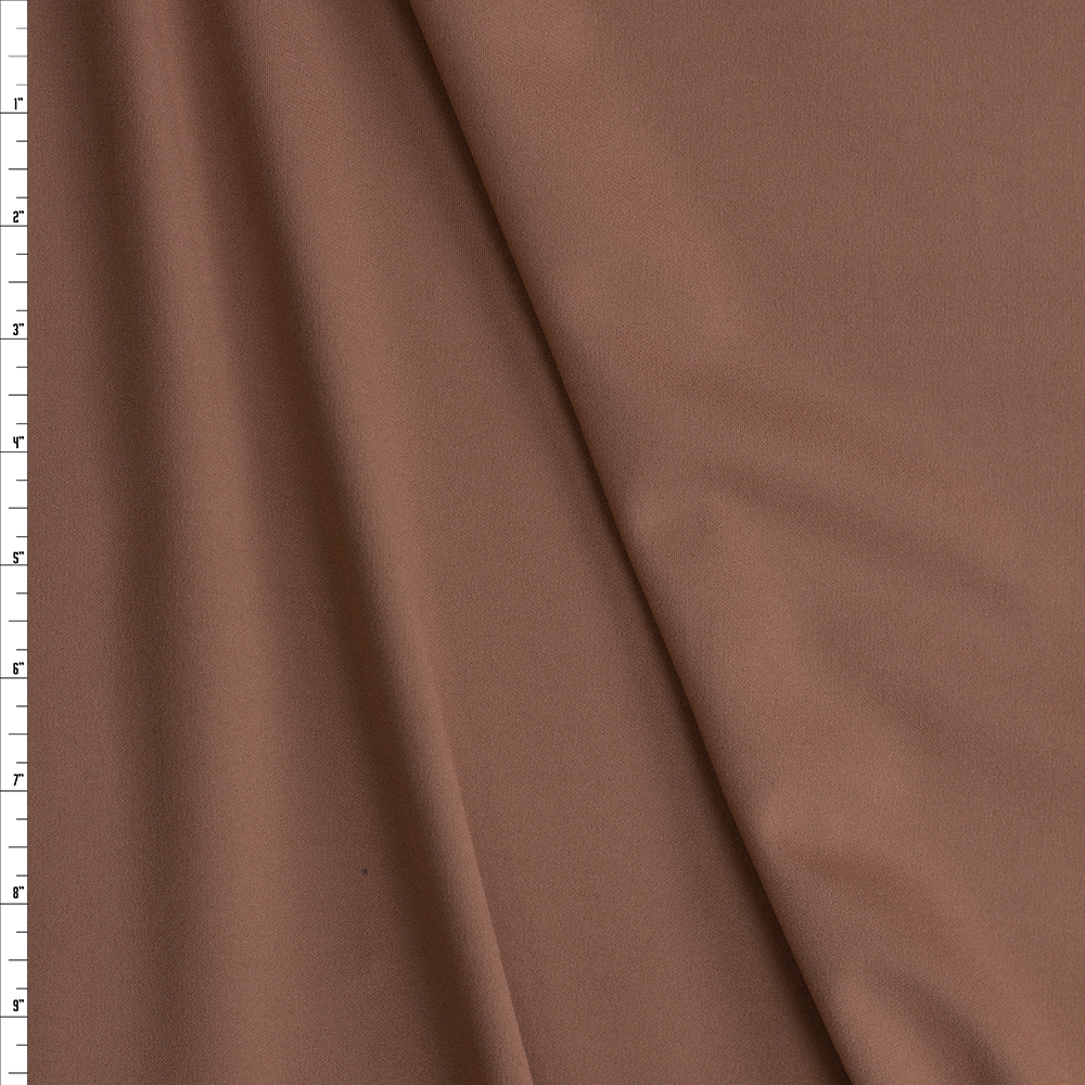 London Tan Brushed Athletic Knit #26262 Fabric By The Yard