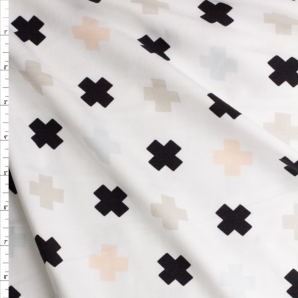 Capsule Nest Tic Tac Toe Cotton/Spandex Knit by Art Gallery Fabrics Fabric By The Yard