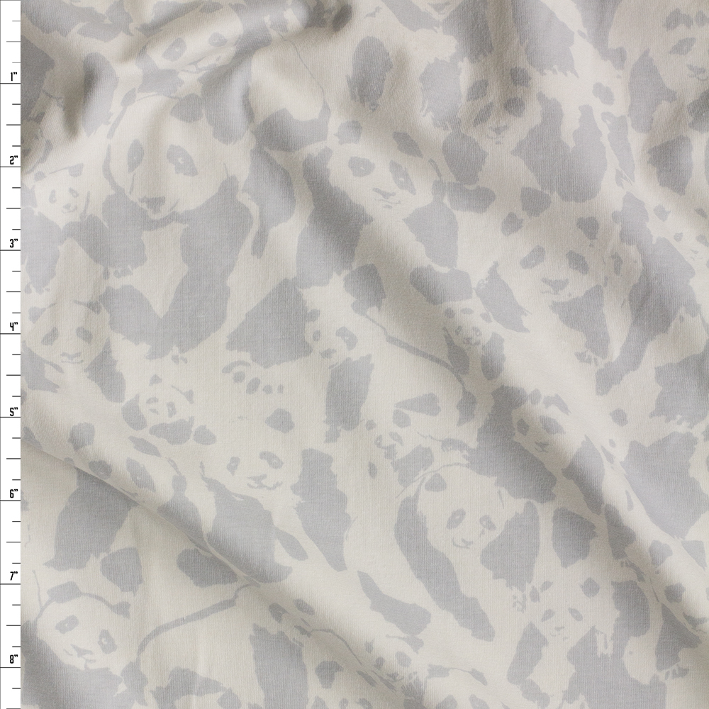 Pandalicious Pandalings Pod Shadow Cotton/Spandex Knit by Art Gallery Fabrics Fabric By The Yard