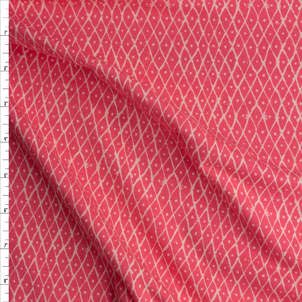 Wonderland Diamond Flush Dance Cotton/Spandex Knit by Art Gallery Fabrics Fabric By The Yard
