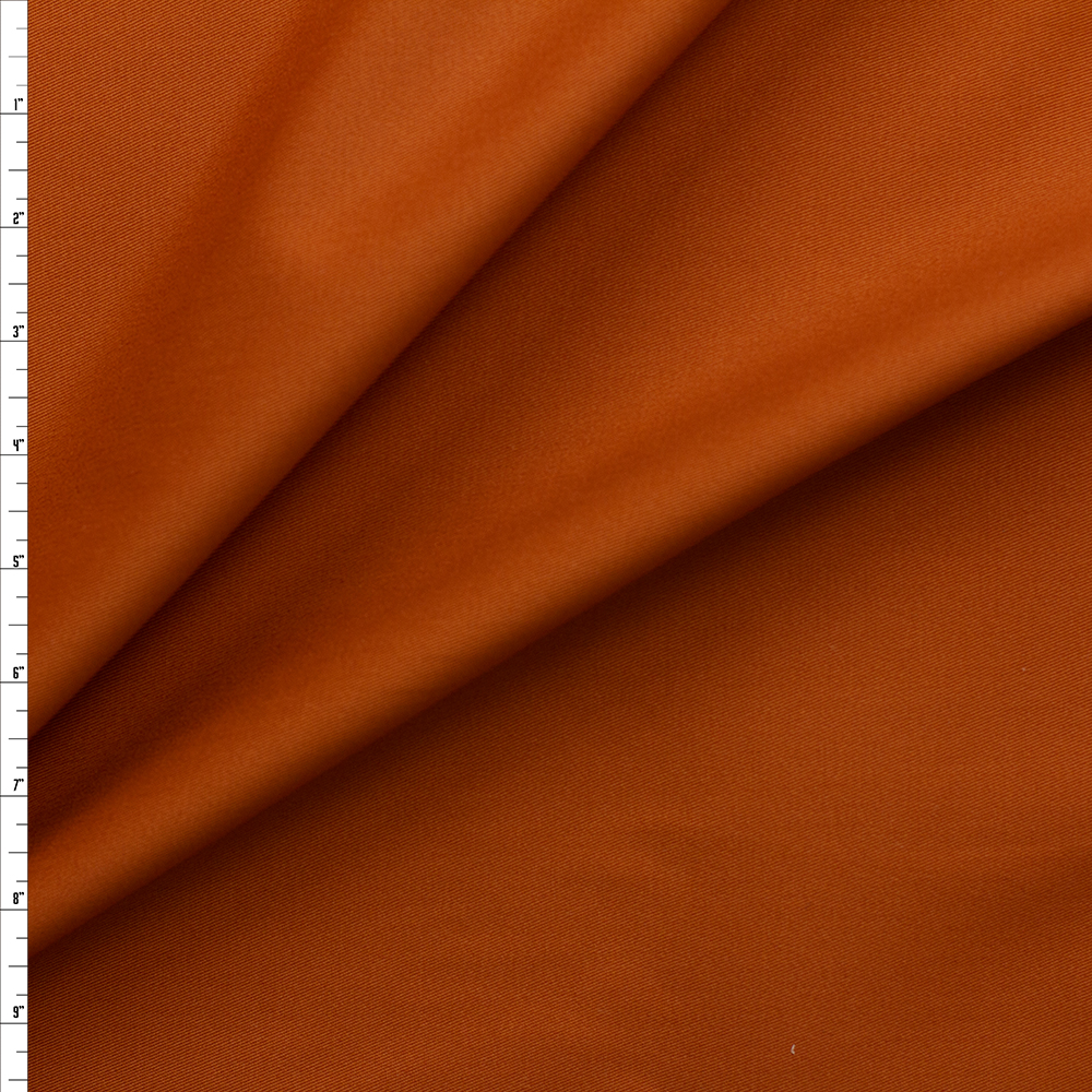 Rust Brushed Cotton Twill #26447 Fabric By The Yard