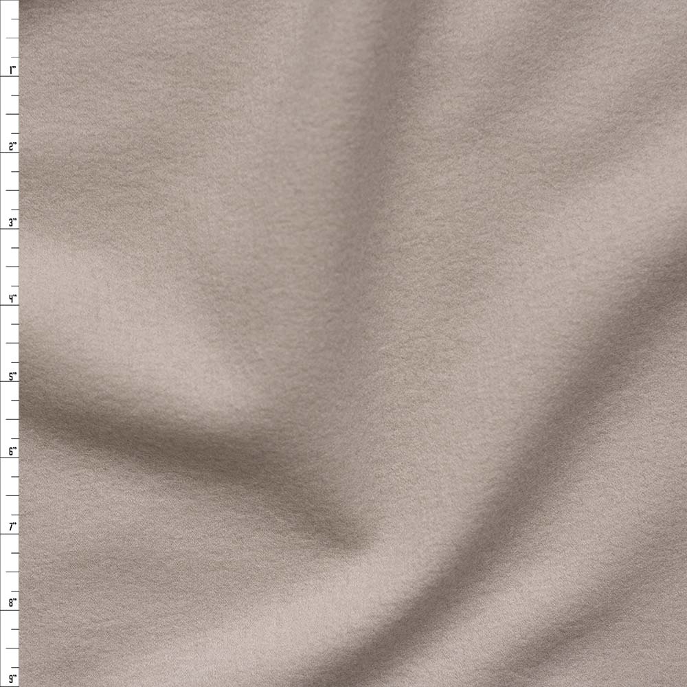 Cream Monica Boiled Wool Fabric By The Yard