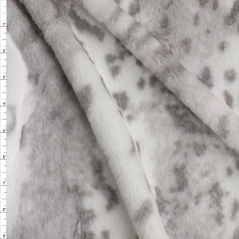 Arctic Lynx Cuddle Fur Fabric By The Yard
