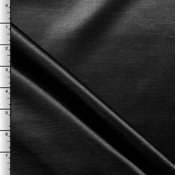 Black Shantung Satin