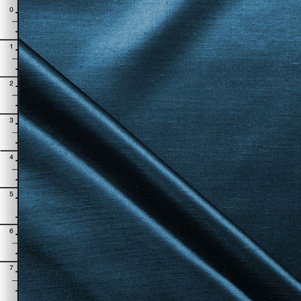 Teal Shantung Satin