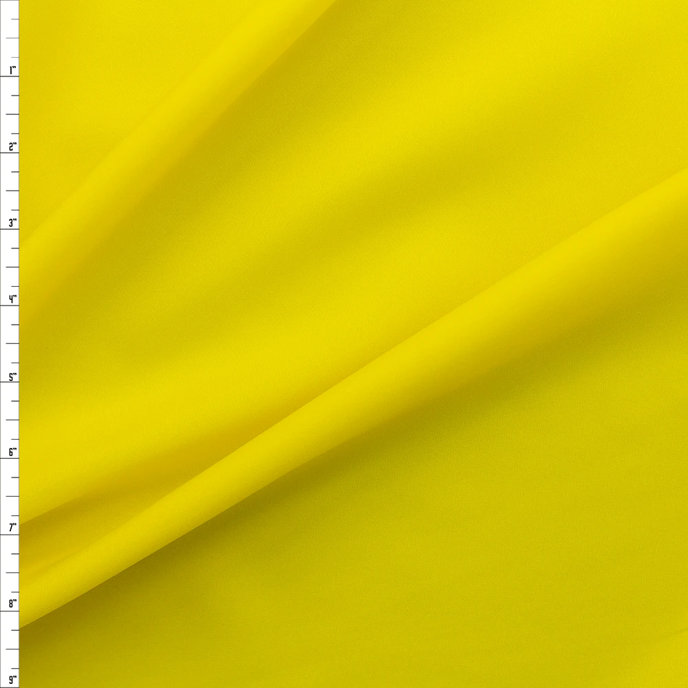 Yellow Polyester Pongee Fabric By The Yard
