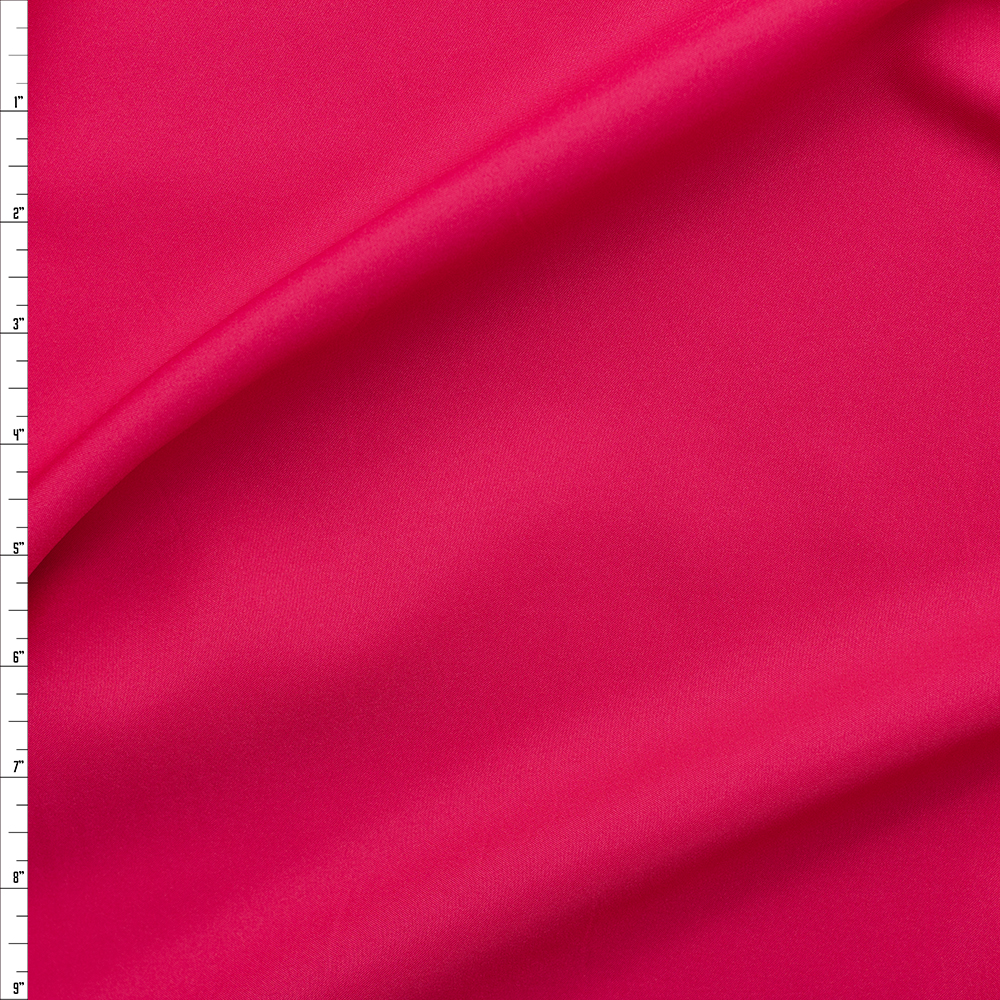Hot Pink Polyester Pongee Fabric By The Yard