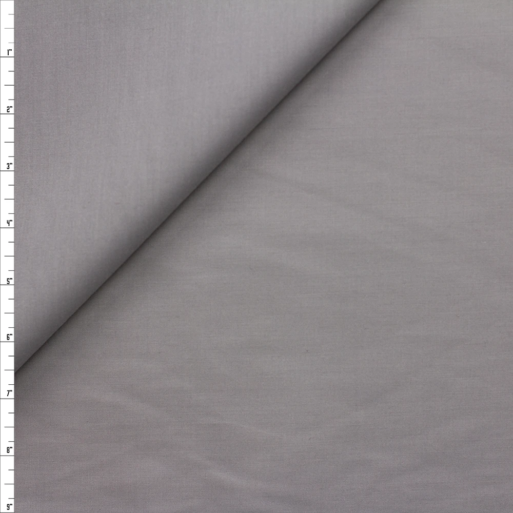 Medium Grey Poly/Cotton Broadcloth #26821 Fabric By The Yard