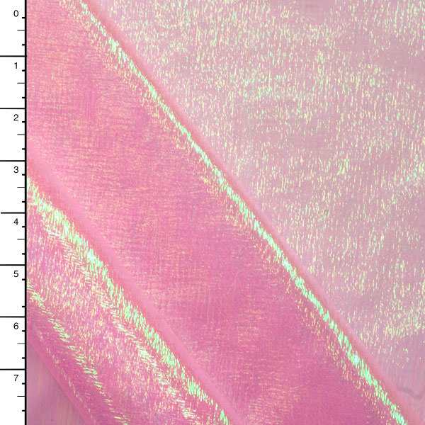 Pink Iridescent Crinkle Organza