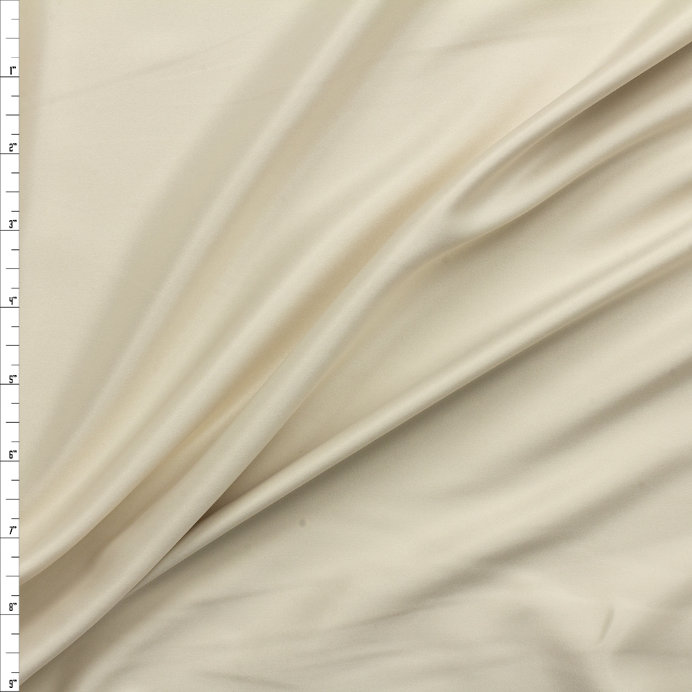 Ivory Japanese Matte Satin Fabric By The Yard