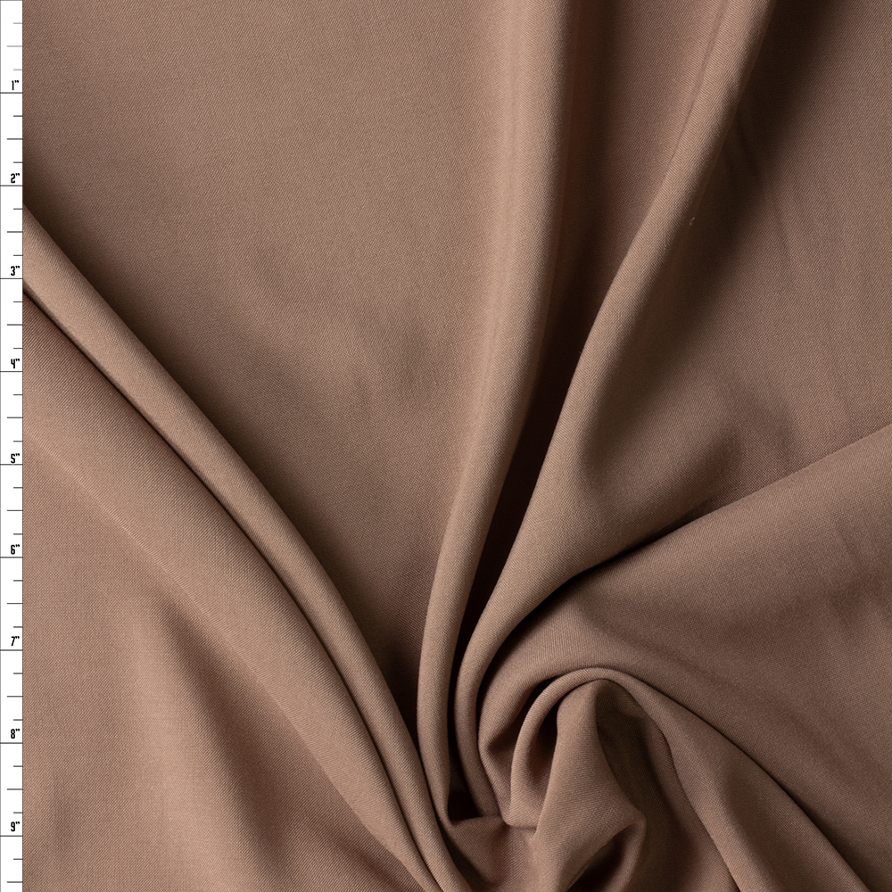 Tan Rayon Challis