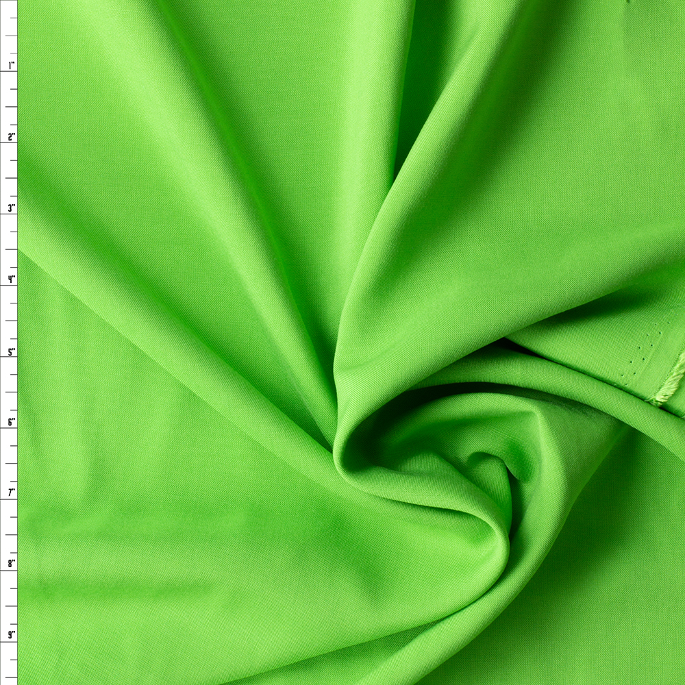 Lime Green Rayon Challis