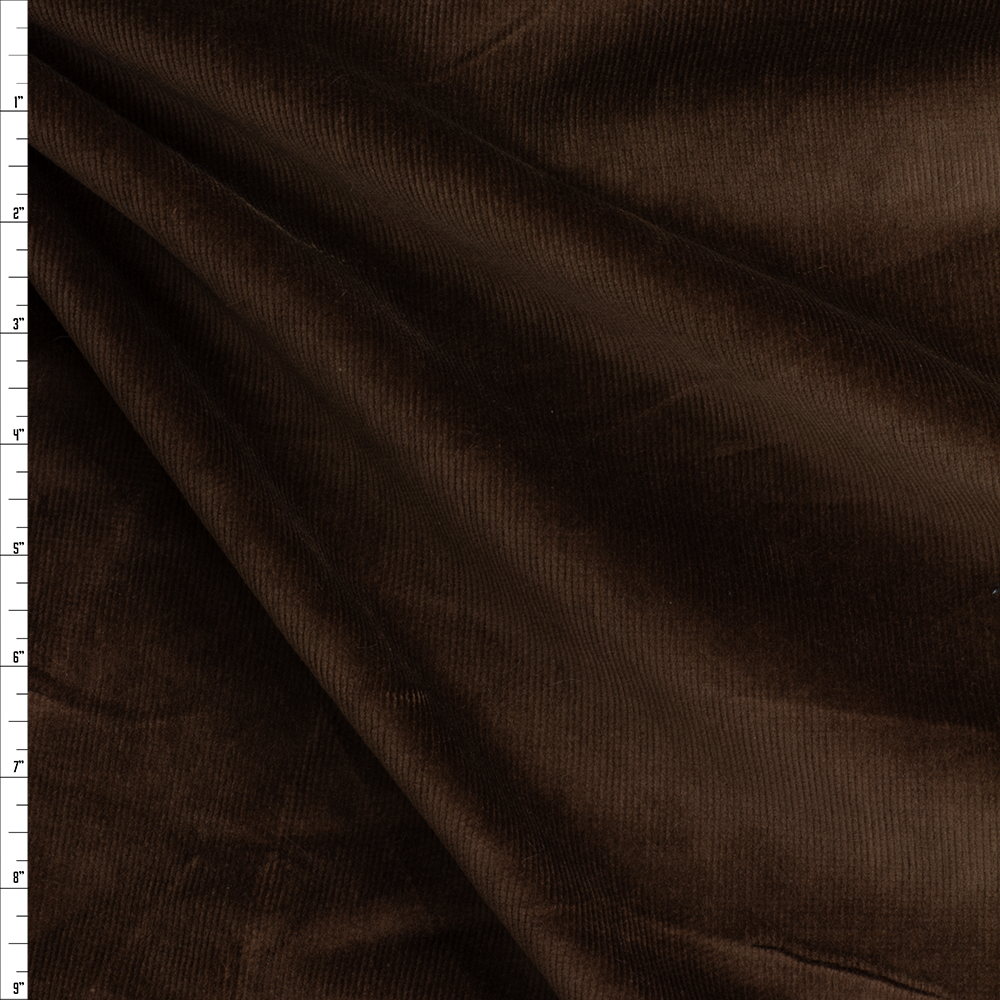 Brown Stretch Corduroy #27072 Fabric By The Yard