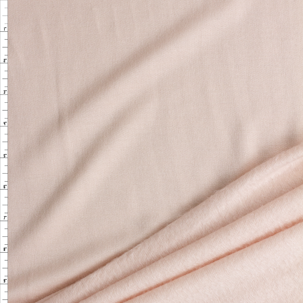 Blush Modal/Spandex Sweatshirt Fleece #27154 Fabric By The Yard