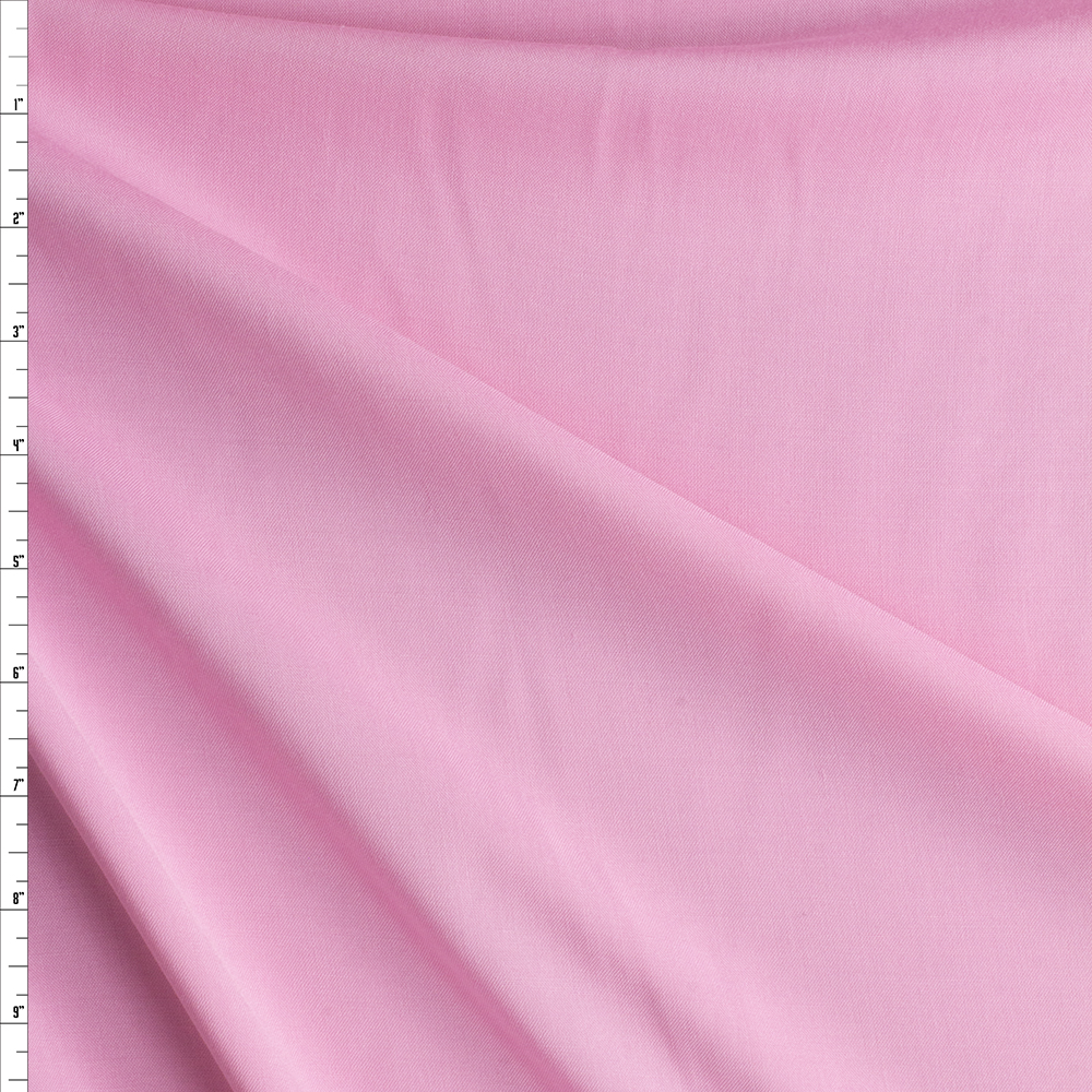 Pink Rayon Challis #27183 Fabric By The Yard
