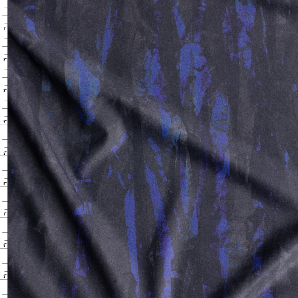 Midnight Abstract Mandalay Performance Nylon/Spandex From Robert Kaufman Fabric By The Yard