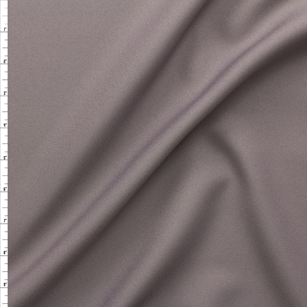Grey 45” Wonder Crepe Fabric By The Yard