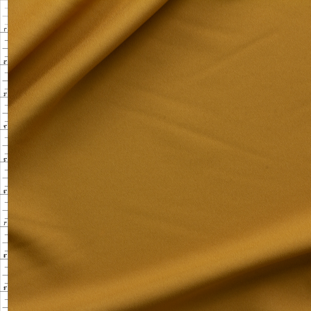 Mustard 45” Wonder Crepe Fabric By The Yard