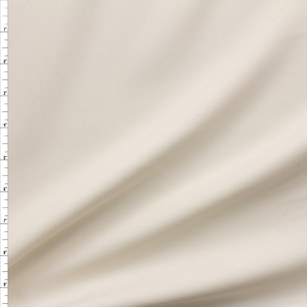 Ivory 60” Wonder Crepe Fabric By The Yard