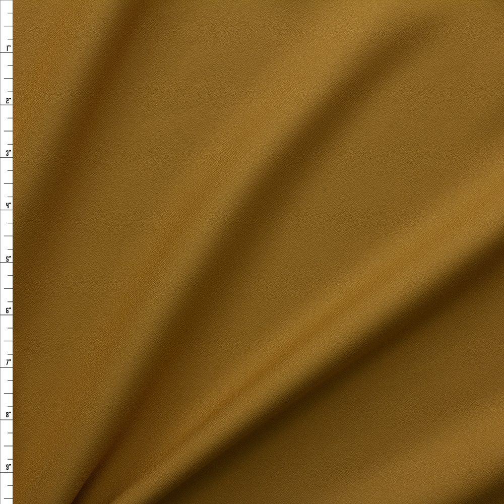 Mustard 60” Wonder Crepe Fabric By The Yard