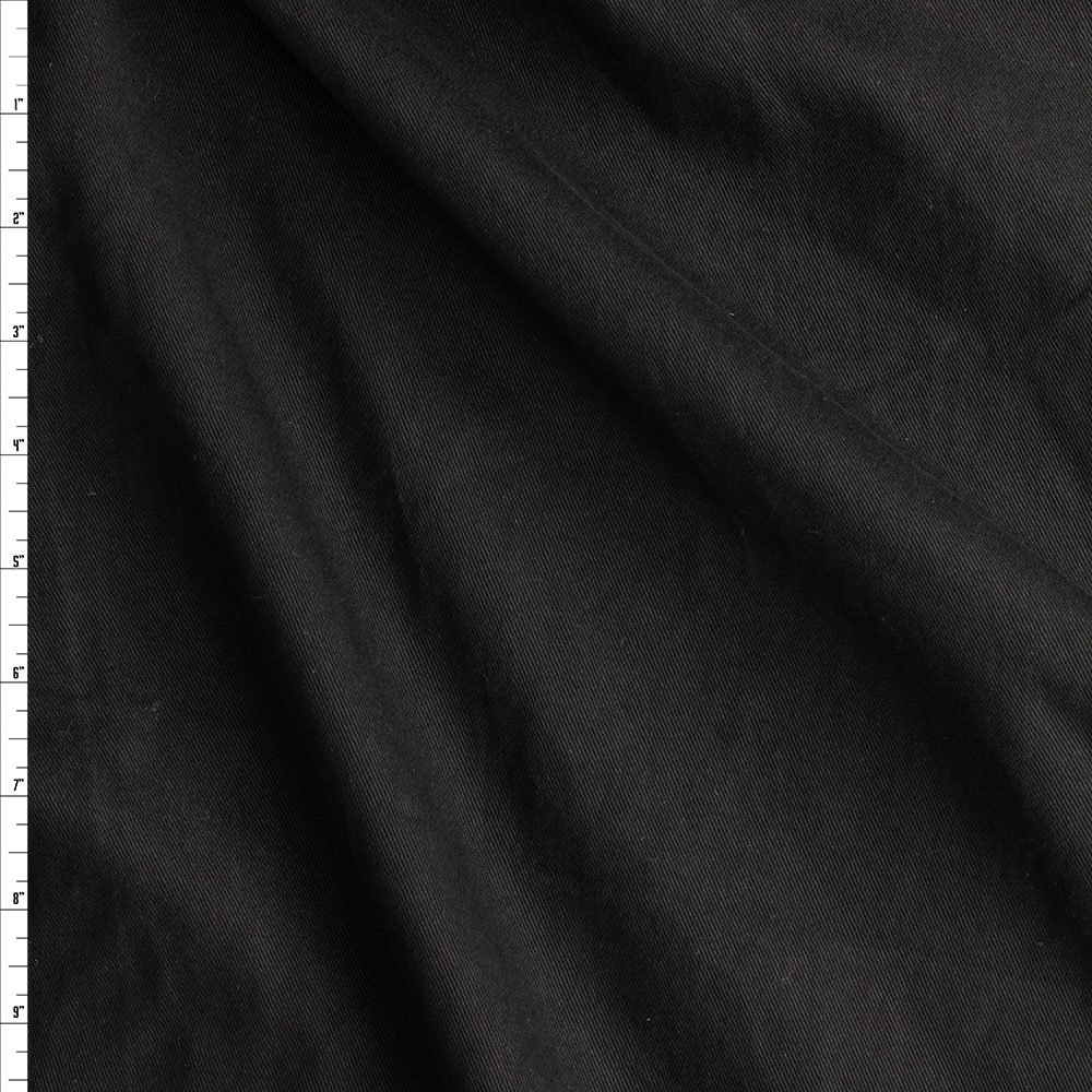 Black Washed Twill #27379 Fabric By The Yard