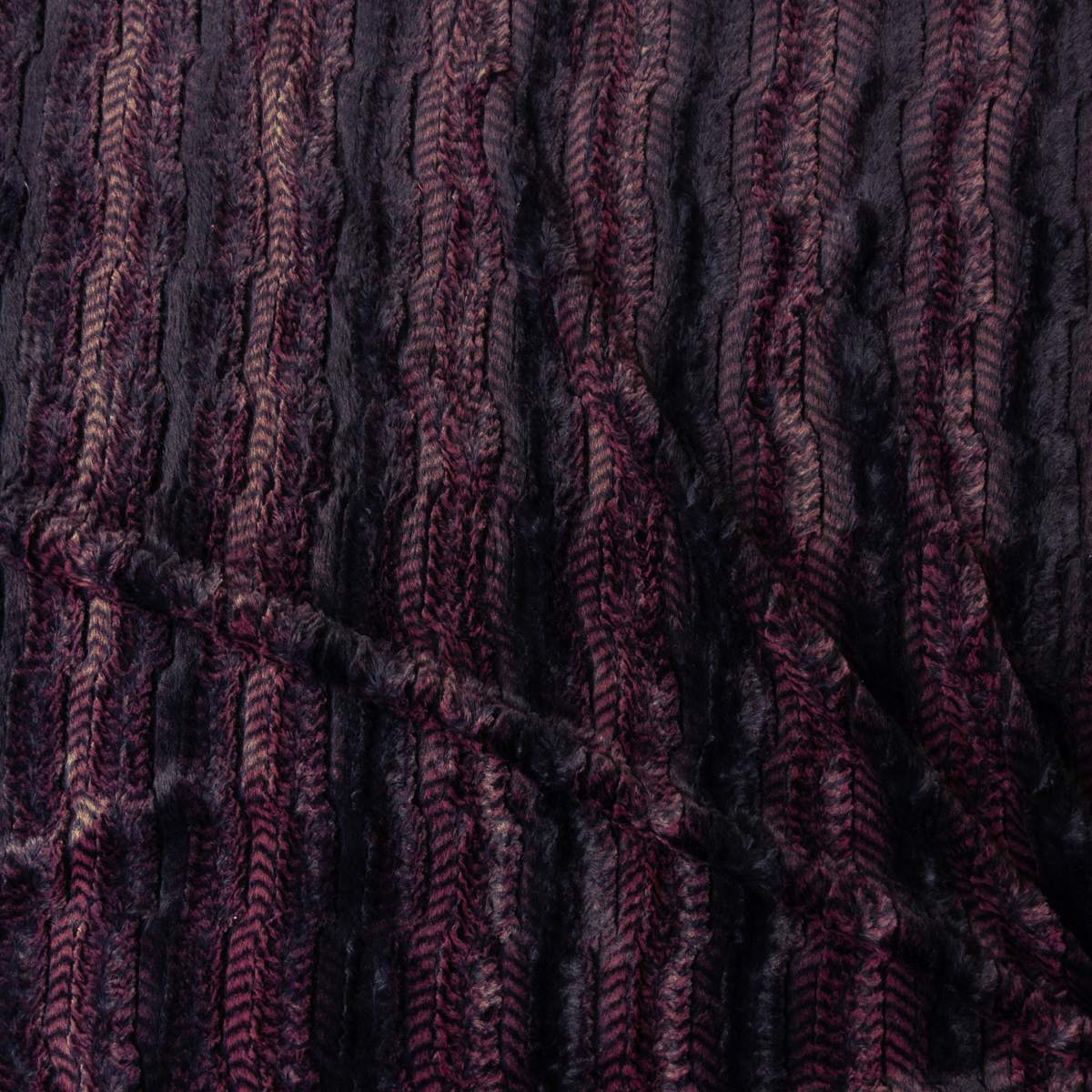 Blackened Wine Minky Cuddle Fur