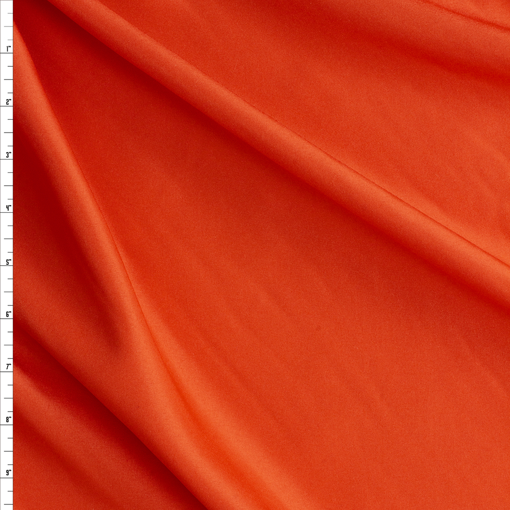 Red Orange Polyester Pongee #27490 Fabric By The Yard