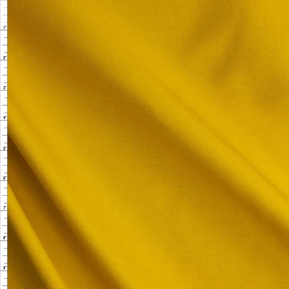 Mustard Designer Viscose Nylon Stretch Twill #27500 Fabric By The Yard