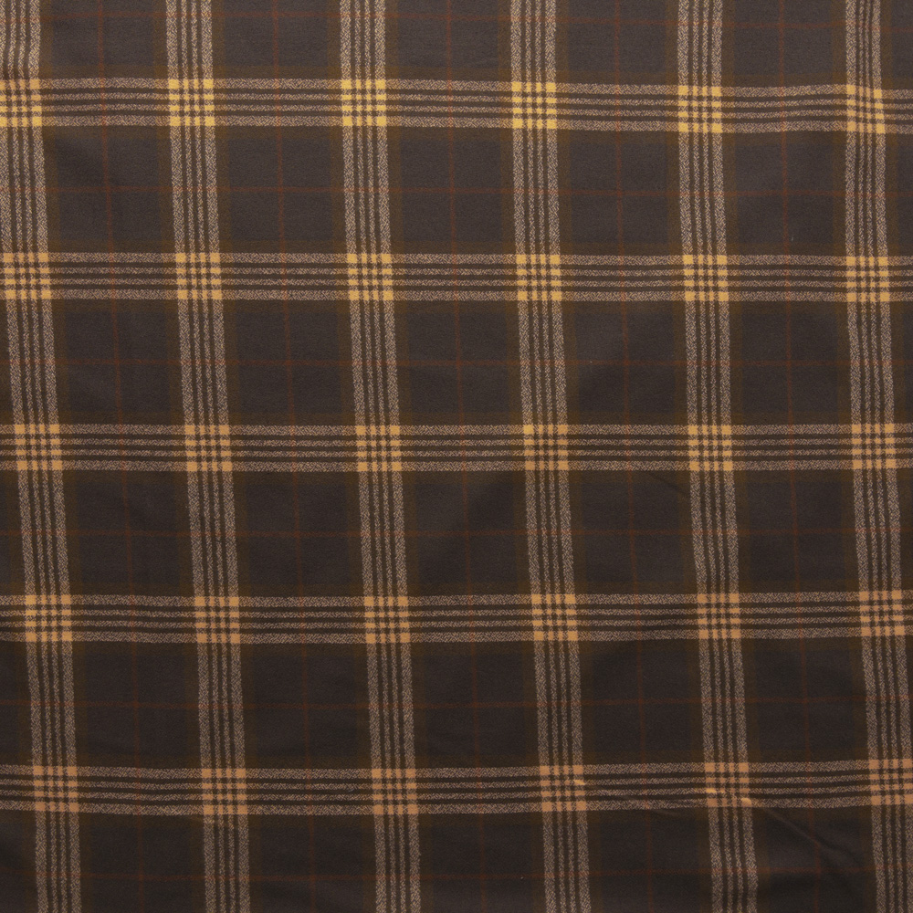 Cocoa Plaid Organic Mammoth Flannel From Robert Kaufman Fabric By The Yard