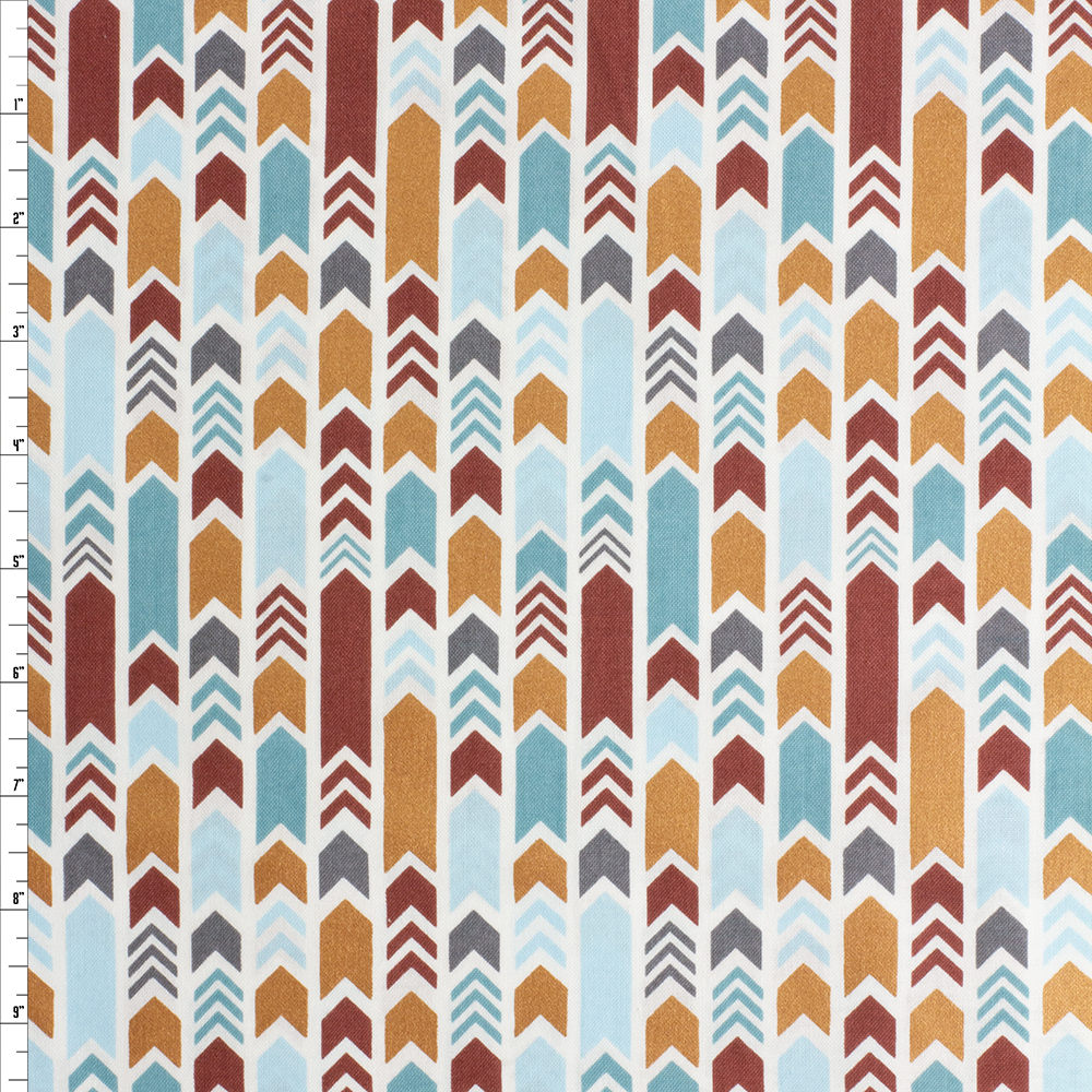 Marsala Moment Arrows Cotton Novelty Print #27776 Fabric By The Yard