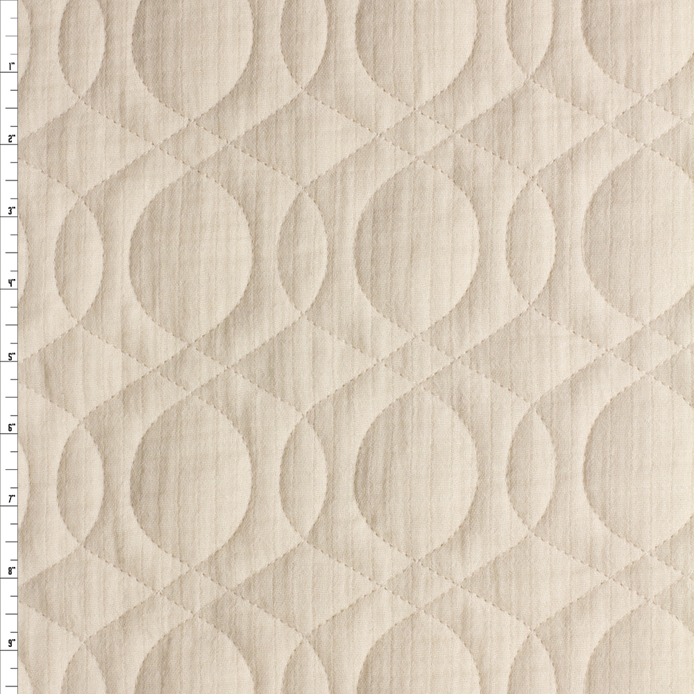Natural Reversible Quilted Cotton