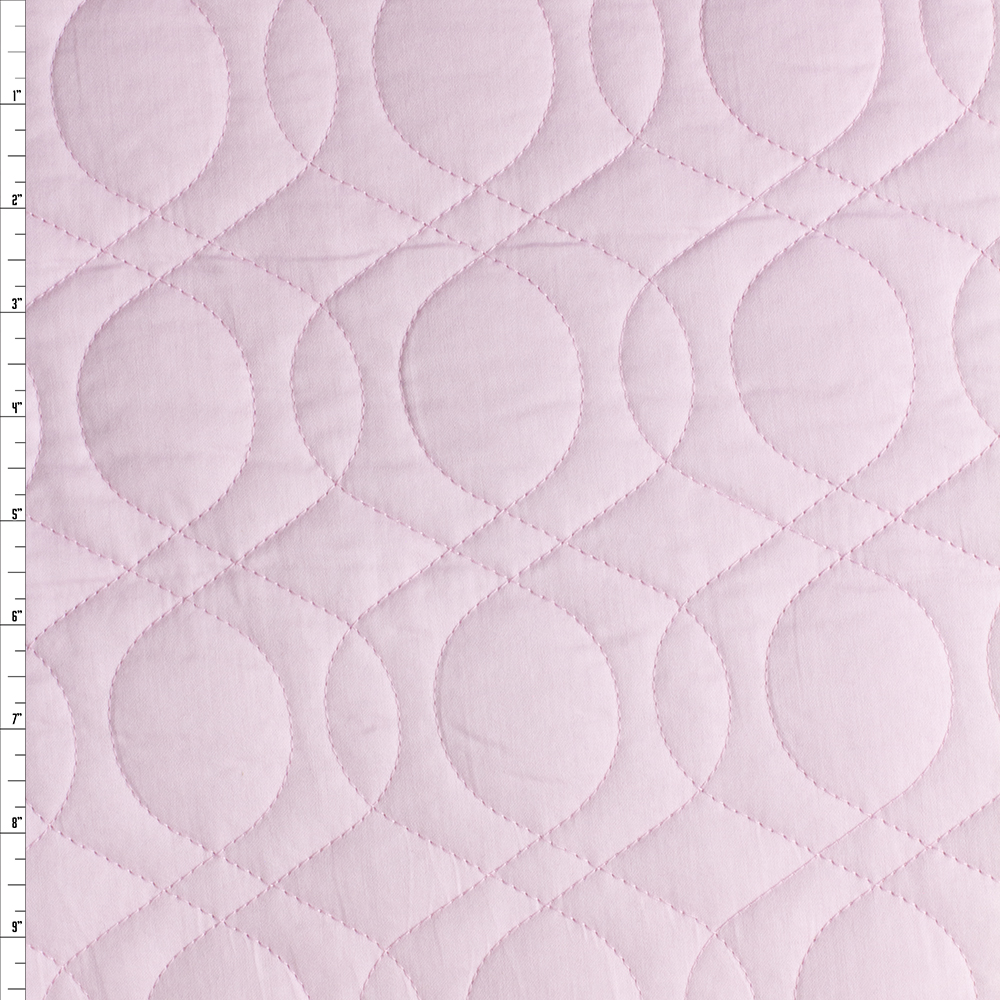 Pink Reversible Quilted Cotton Fabric By The Yard