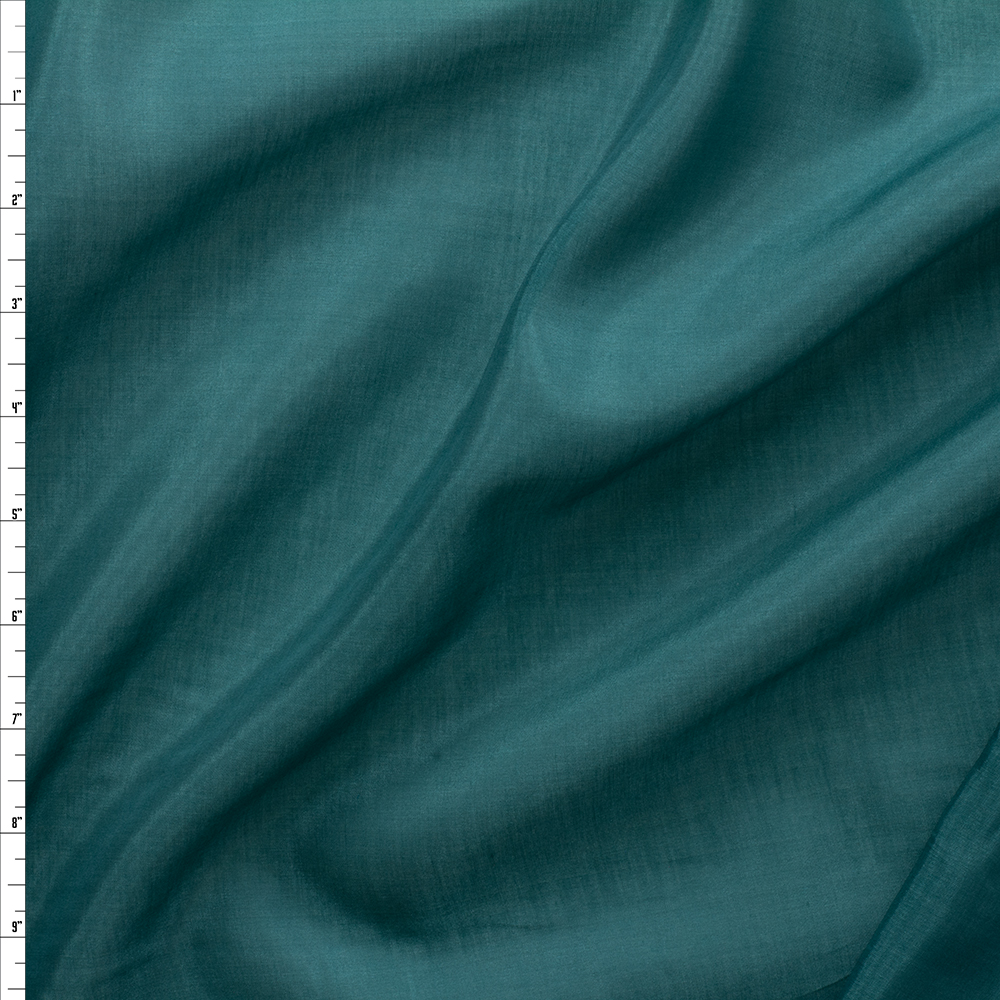Hunter Green Cotton/Silk Lawn #27811 Fabric By The Yard